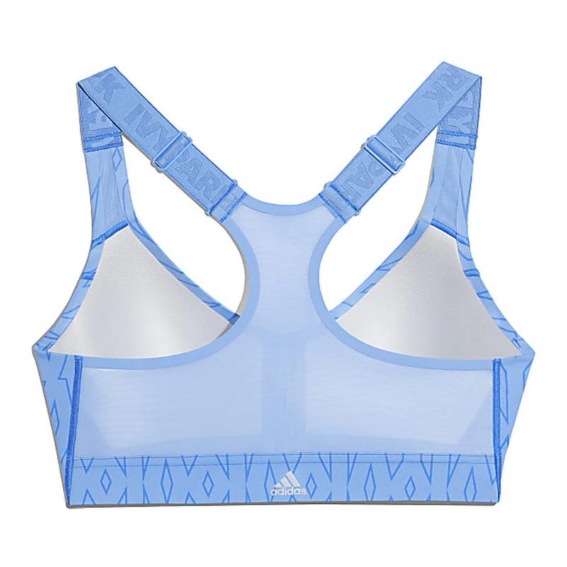 Спортивный топ adidas Ivy Park Medium-Support Monogram Cutout Bra Light Blue