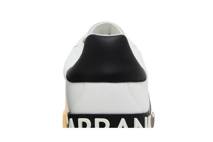 Кроссовки Dolce & Gabbana Portofino Low 'DG Logo Print - White Black'