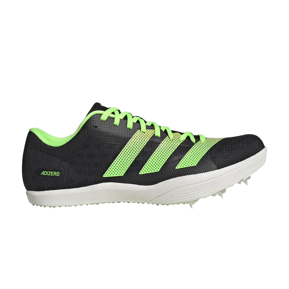 Krossovki-Adidas-Adizero-Long-Jump-Black-Solar-Green
