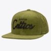 Mitchell-Ness-Olive-Boston-Celtics-Corduroy-Snapback-Hat-100x100