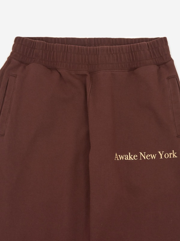 Спортивные штаны Awake Classic Outline Logo Paneled Embroidered Sweatpant Brown