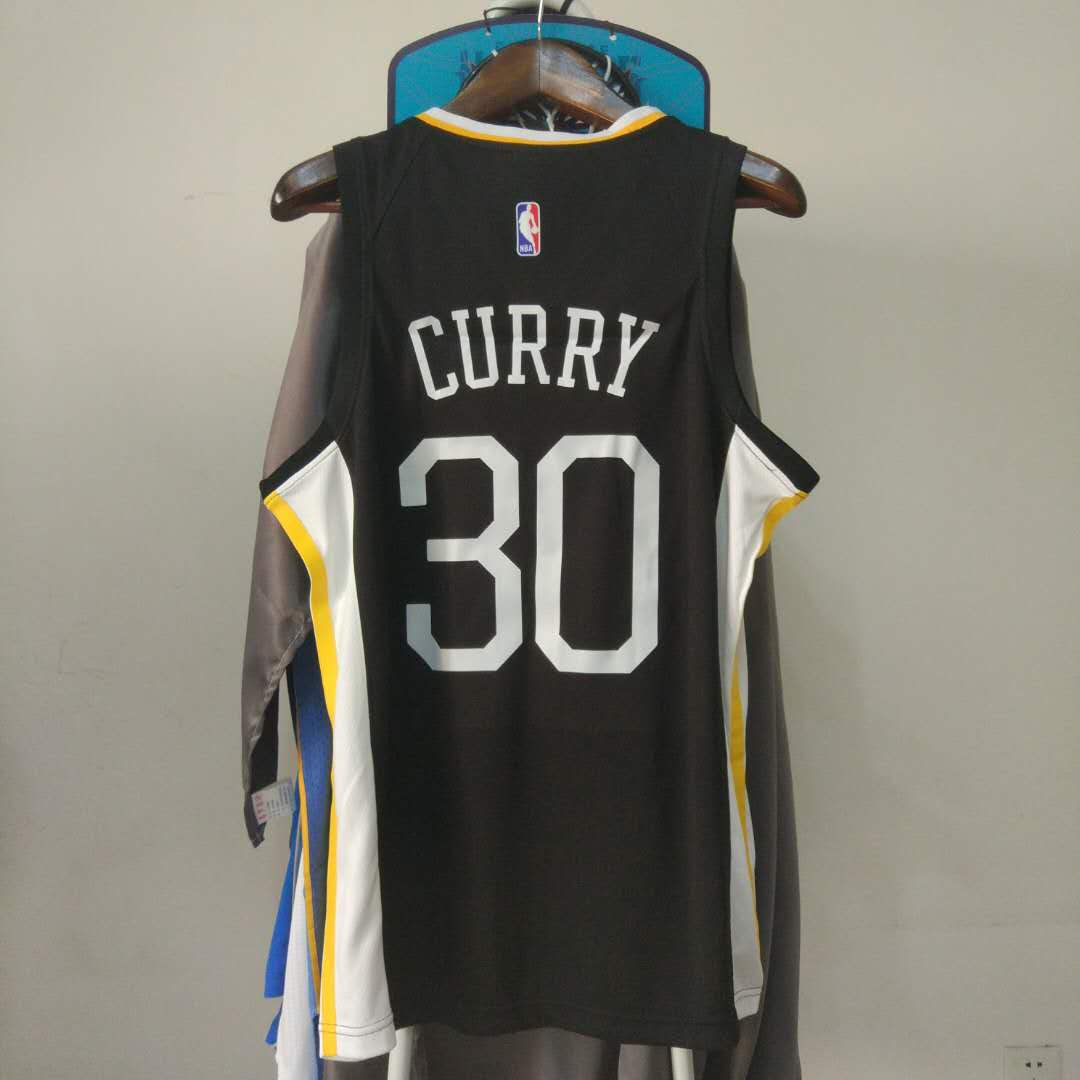 Баскетбольная джерси 2017-18 Stephen Curry Warriors #30 Statement Gray