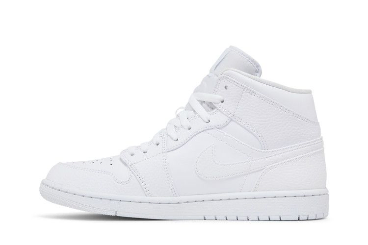 Кроссовки Interscope Records x Air Jordan 1 Mid 'Triple White'