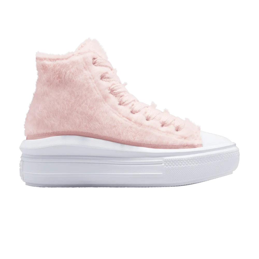 Converse Wmns Chuck Taylor All Star Move Platform High 'Faux Fur - Warm Quarry'
