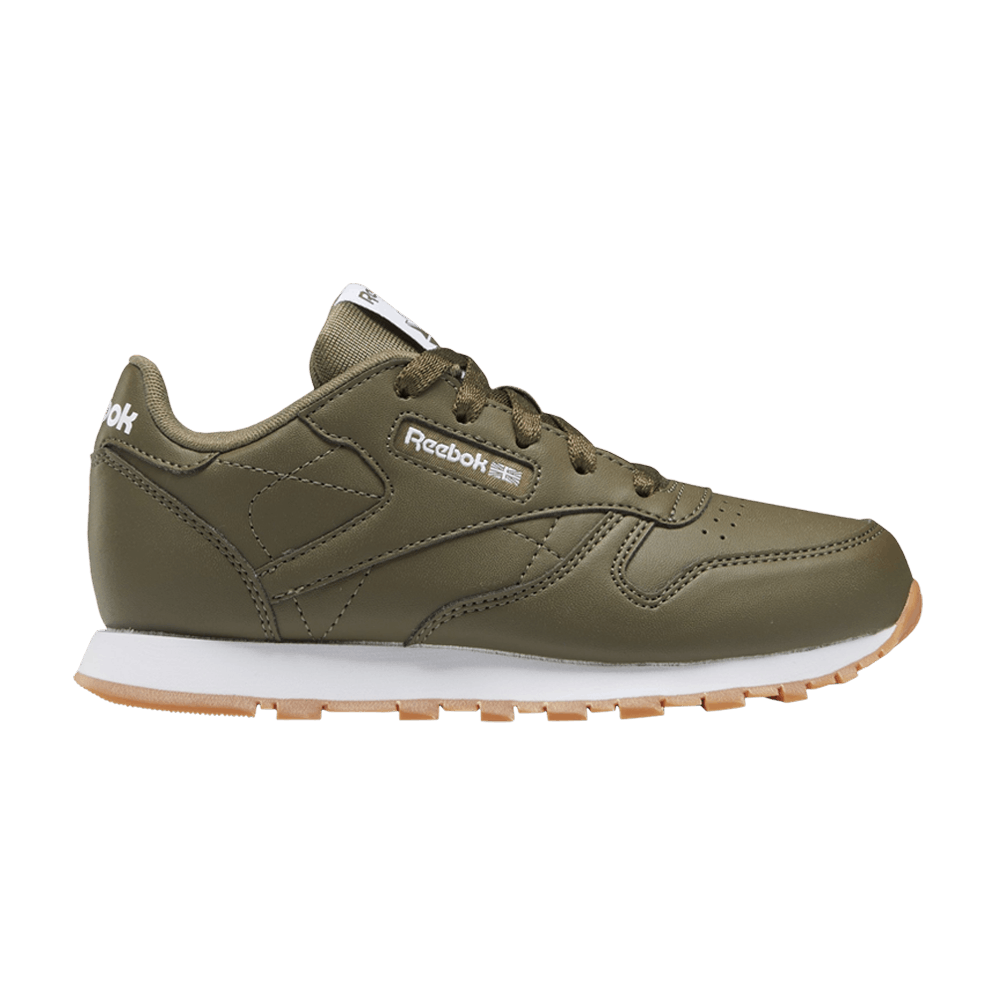 Кроссовки Reebok Classic Leather Little Kid 'Army Green'