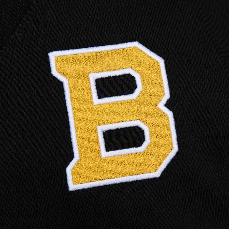 Футболка Mitchell & Ness Black Boston Bruins Team OG 2.0 Premium T-Shirt