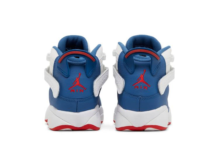 Кроссовки Air Jordan 6 Rings GS 'White True Blue'