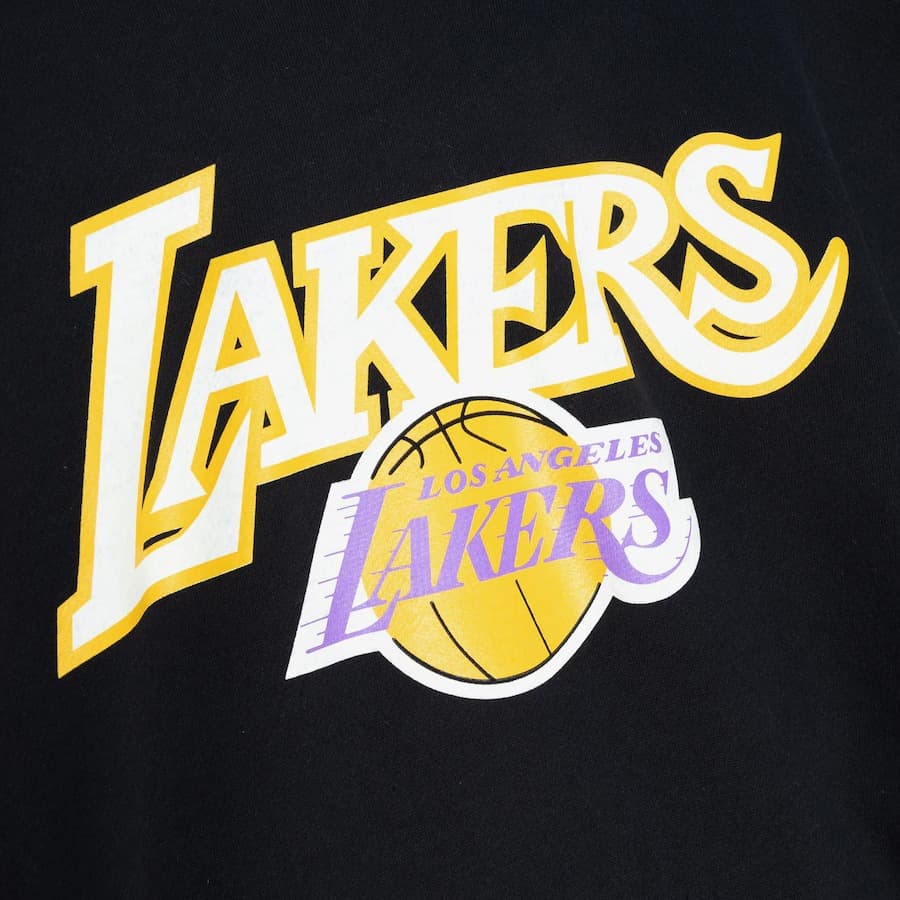 Худи Mitchell & Ness Black Los Angeles Lakers Cream Pullover Hoodie