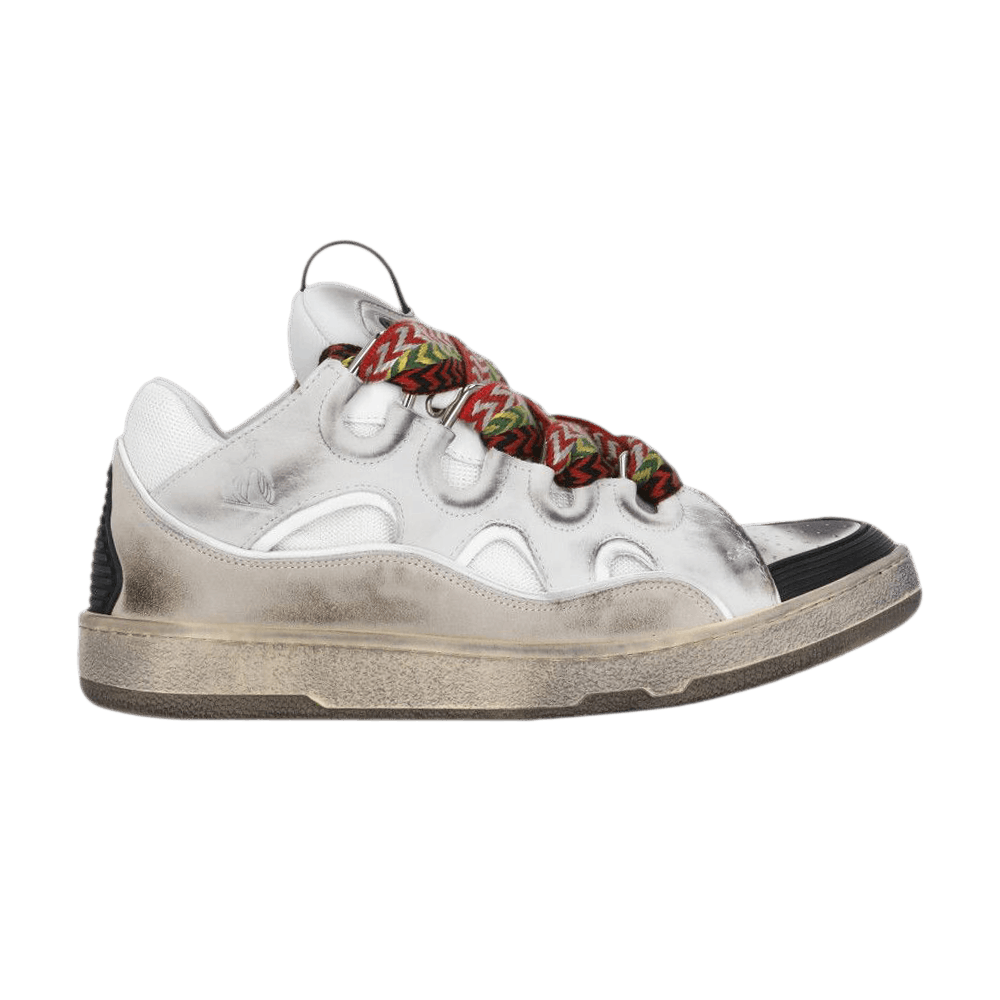 Кроссовки Lanvin Wmns Curb Sneakers 'Distressed - White Black'