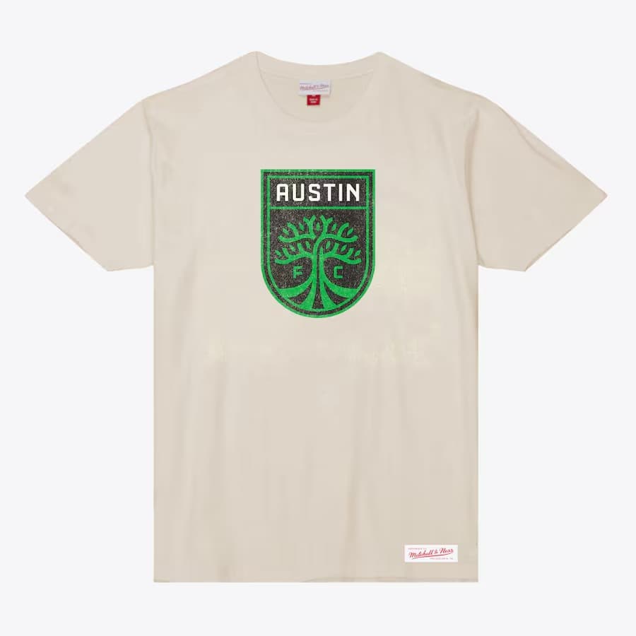 Футболка Mitchell & Ness Cream Austin FC Striker Slub T-Shirt