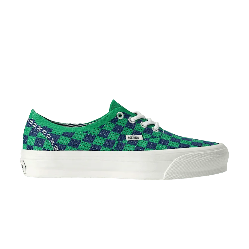 Кроссовки Vans LX Authentic 44 EK 'Punk Check Green Navy'