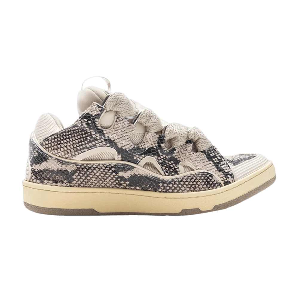 Кроссовки Lanvin Curb Sneakers 'Beige Python'