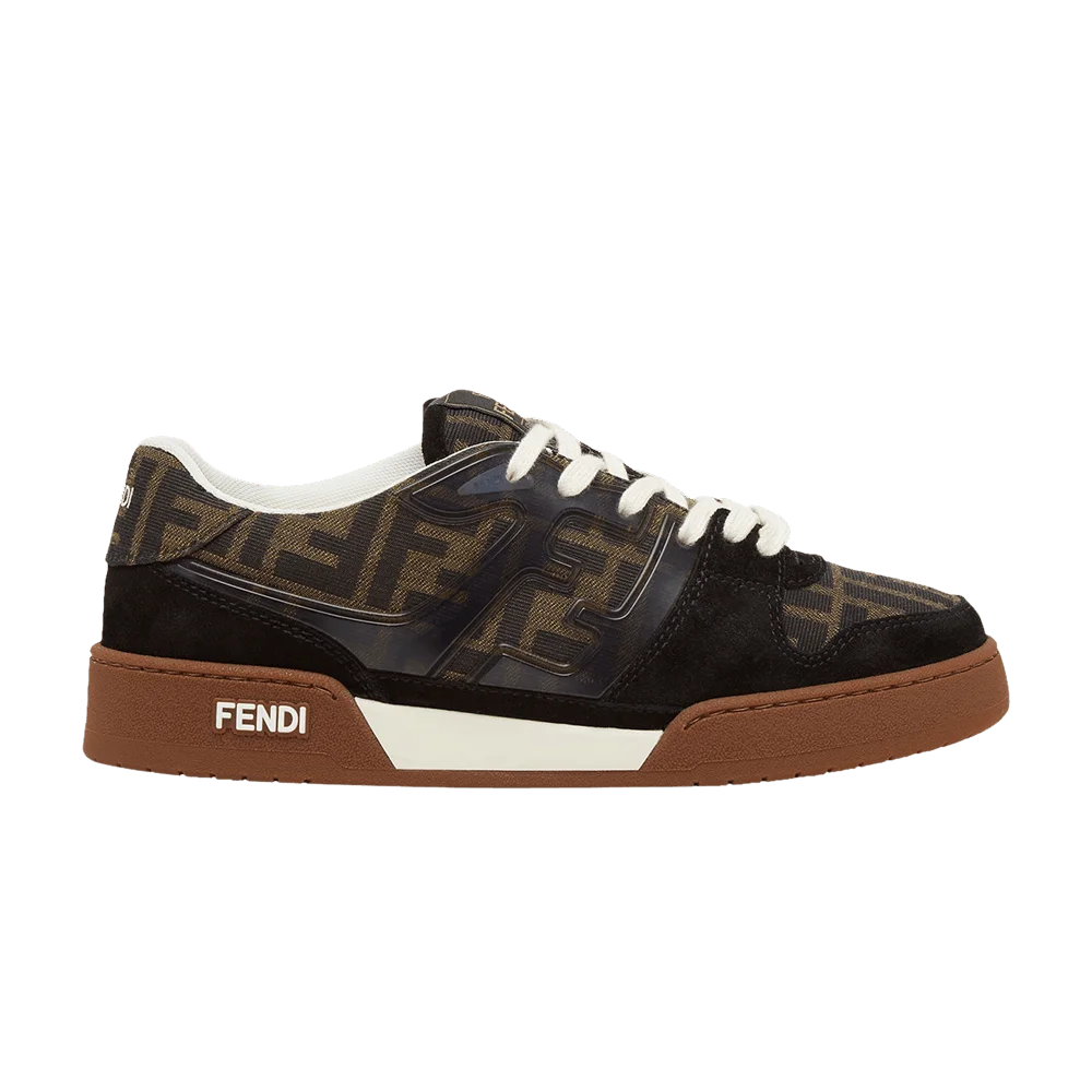 Krossovki-Fendi-Wmns-Match-Black-Tobacco-Monogram
