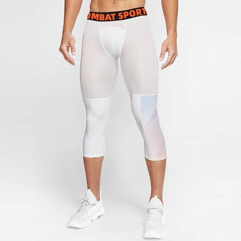 Компрессионный комплект шорты и тайтсы Ehot Gradient White Shorts-Tights Set
