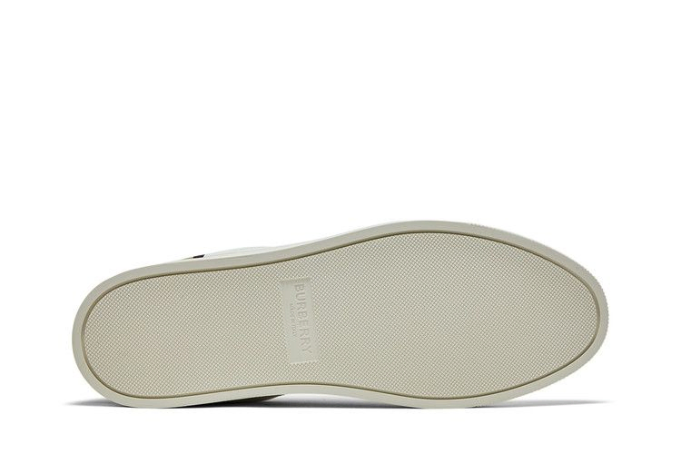 Кроссовки Burberry Check Panelled Sneakers 'Natural White Archive Beige'