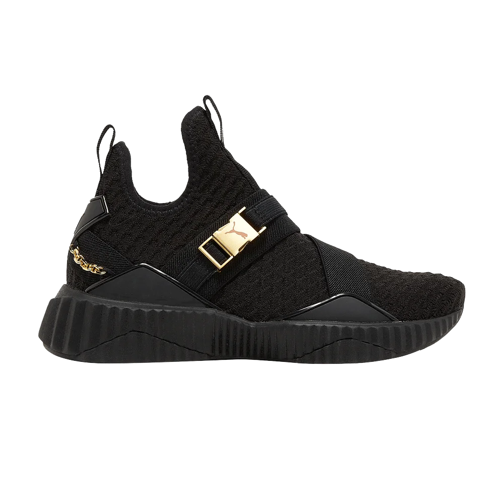 Krossovki-Puma-Wmns-Defy-Mid-Black-Gold