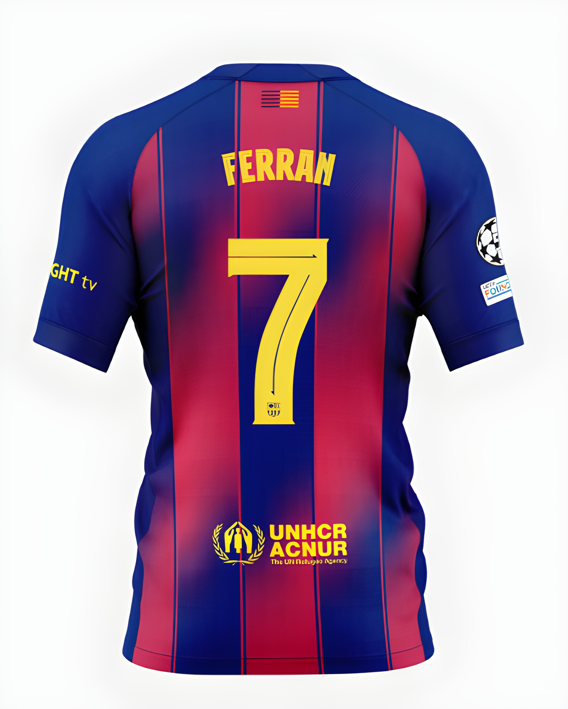 Женское футбольное джерси FC Barcelona 25/26 UCL or La Liga home jersey FERRAN