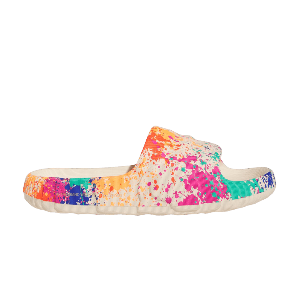 Adidas Adilette 22 Slide 'Sand Strata Paint Splatter'
