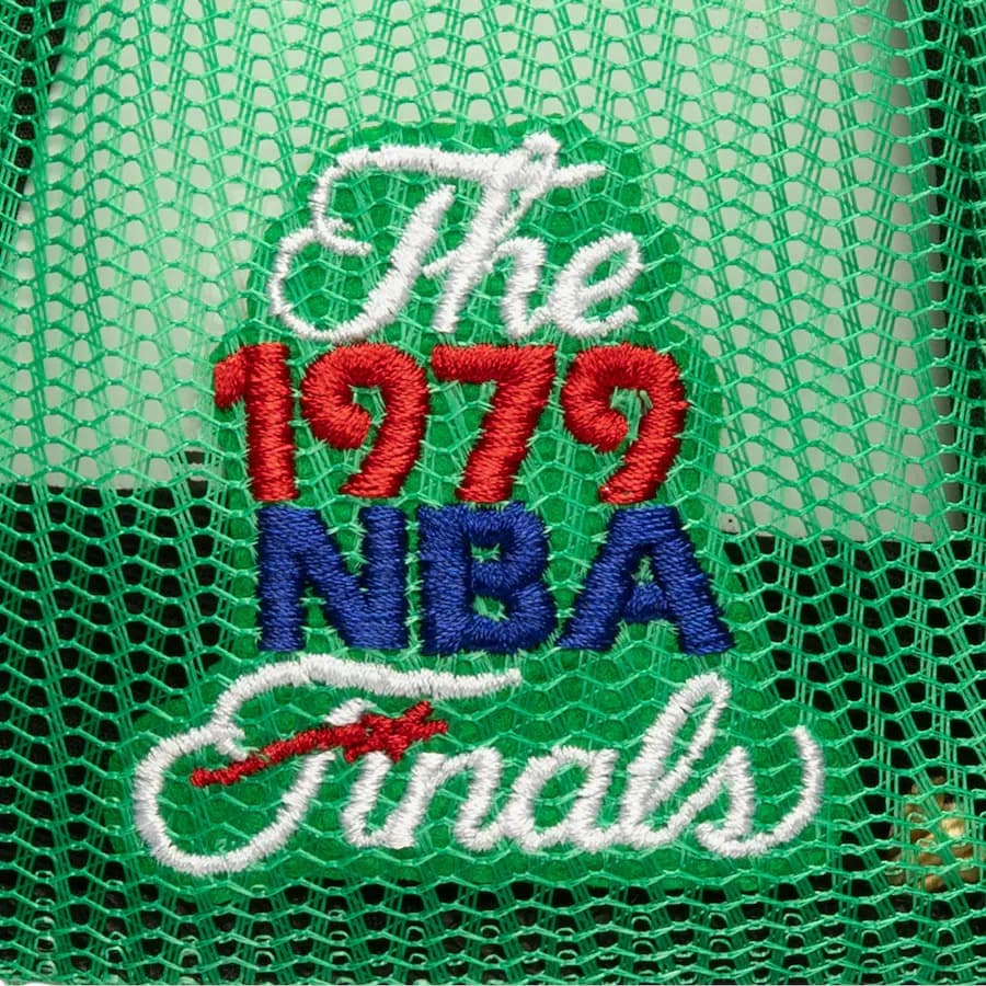 Бейсболка Mitchell & Ness Green Seattle SuperSonics Hardwood Classics Golden Champs Trucker Hat