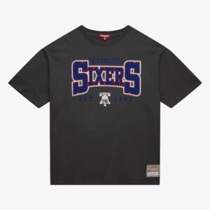 Mitchell-Ness-Womens-Gray-Philadelphia-76ers-Logo-Boyfriend-T-Shirt-300x300