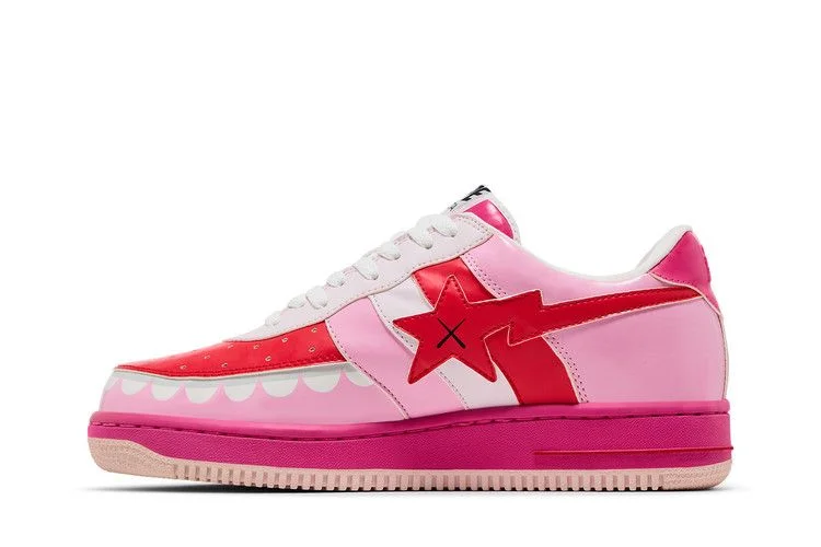 Кроссовки Kaws x Bapesta FS-029 Low 'Chompers - Pink'