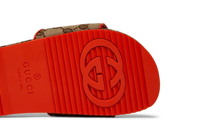 Кроссовки The North Face x Gucci Wmns Slide 'Beige Orange Monogram'