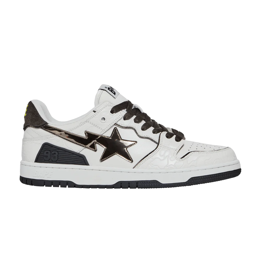 Krossovki-BAPE-Sk8-Sta-White-Metallic-Silver