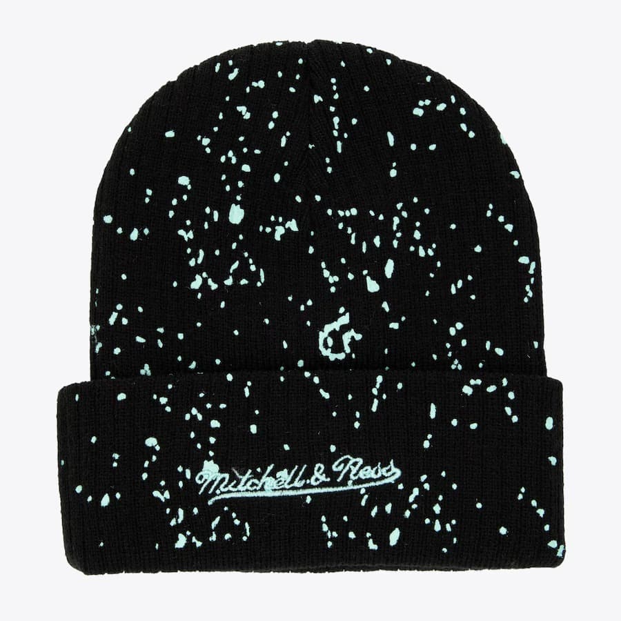 Шапка Mitchell & Ness Black Seattle Kraken Nep Cuffed Knit Hat