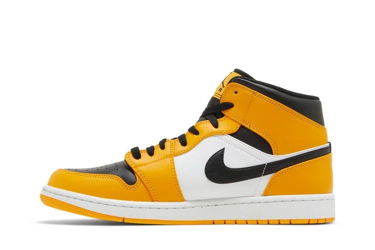 Кроссовки Air Jordan 1 Mid 'Reverse Yellow Toe'