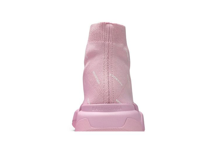 Кроссовки Balenciaga Wmns Speed 2.0 Sneaker 'Allover Logo - Soft Pink'
