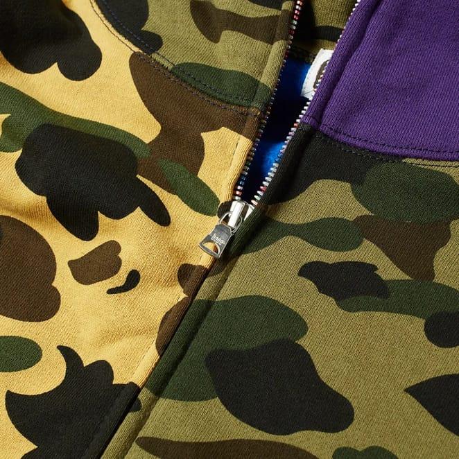 Худи BAPE 1st Camo Crazy Shark Full Zip Hoodie Multi