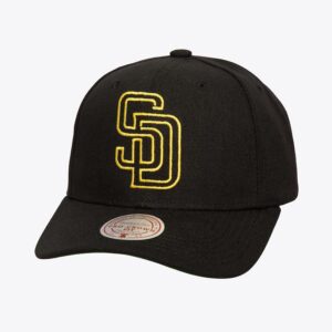 Mitchell-Ness-Black-San-Diego-Padres-Neon-Logo-Pro-Crown-Snapback-Hat-300x300
