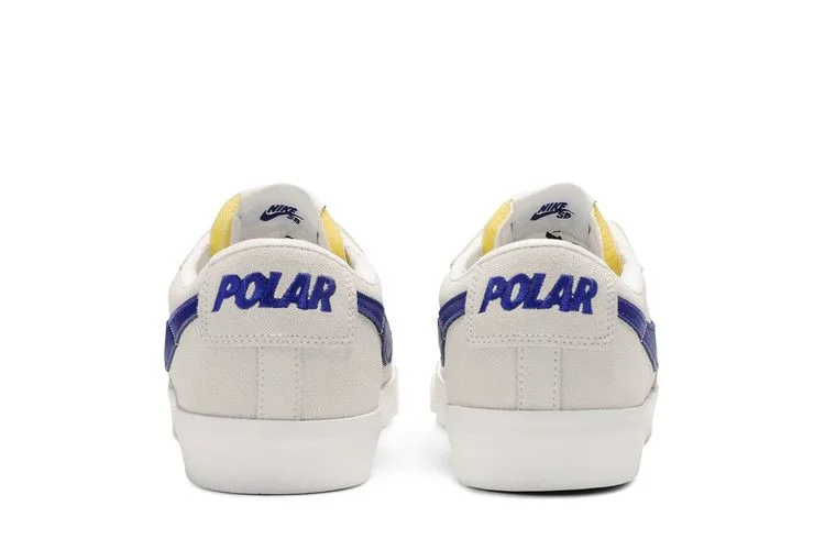 Кроссовки Polar Skate Co x Nike Blazer Low SB QS 'Summit White Deep Royal'