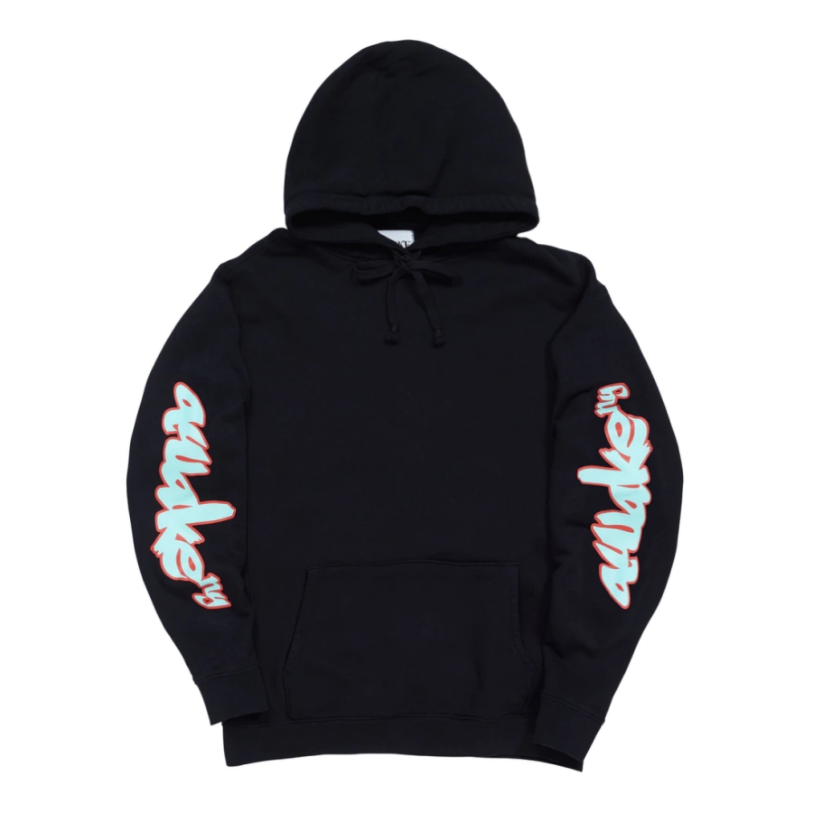 Awake-Side-Sleeve-Logo-Hoodie-Black