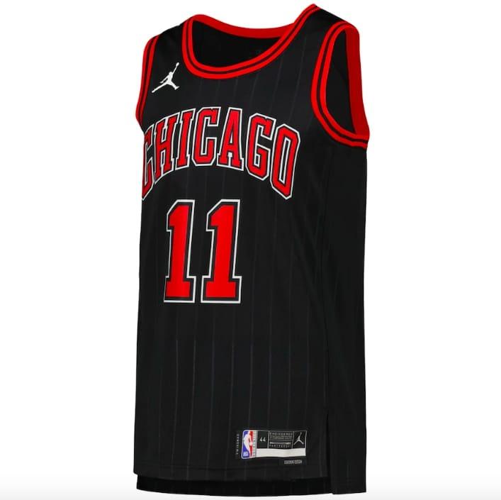 Баскетбольная джерси 2022-23 Chicago Bulls #11 DeMar DeRozan Statement Black Jersey