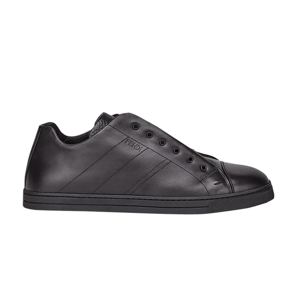 Krossovki-Fendi-Leather-Slip-On-Black