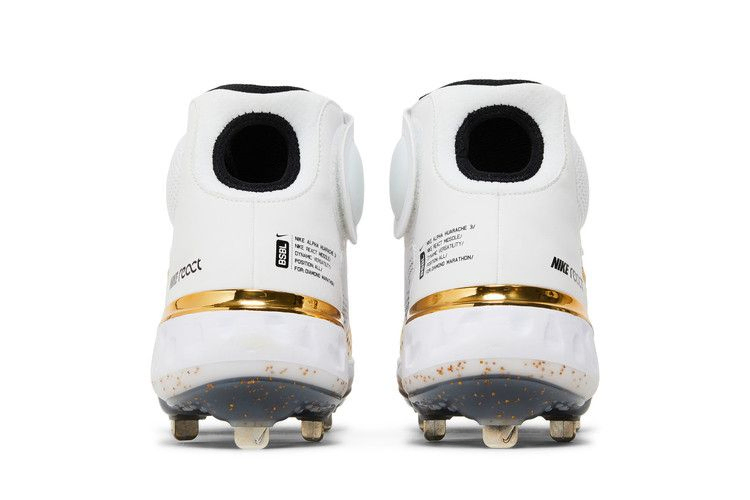 Кроссовки Nike Alpha Huarache Elite 3 Mid 'White Metallic Gold'