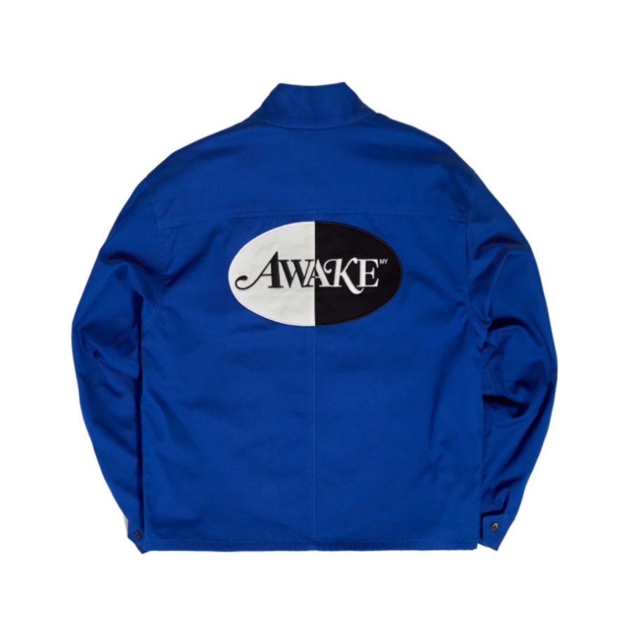 Куртка Awake Split Logo Harrington Patch Jacket Blue