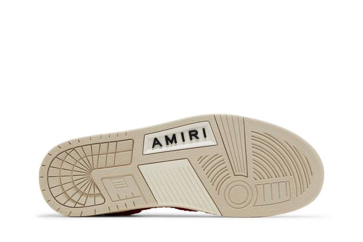 Кроссовки Amiri Skel Top Low 'White Red Chenille'