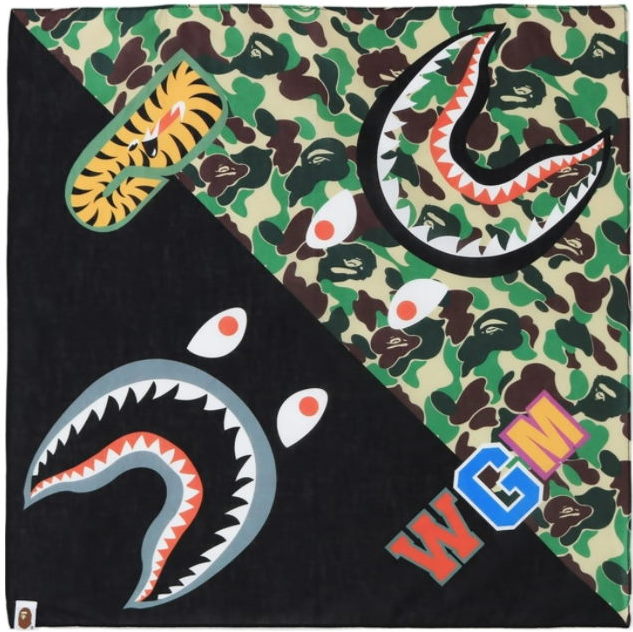 Бандана BAPE ABC Shark Bandana Green
