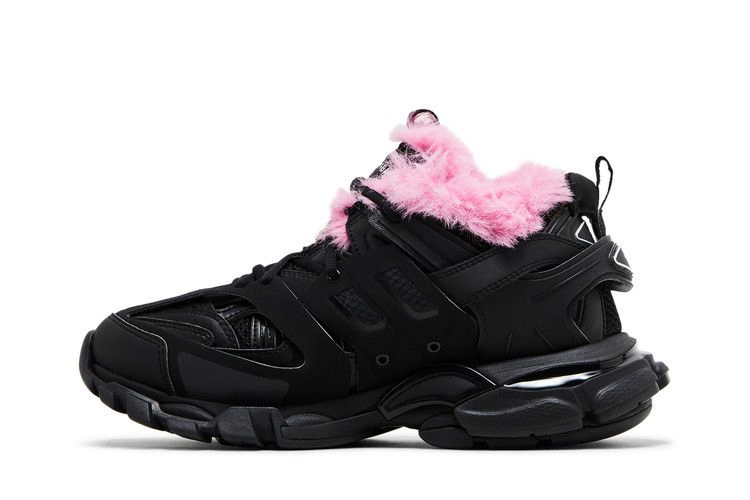 Кроссовки Balenciaga Wmns Track Sneaker 'Fake Fur - Black Pink'