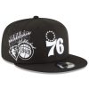New-Era-BlackWhite-Philadelphia-76ers-Back-Half-9FIFTY-Snapback-Adjustable-Hat-100x100