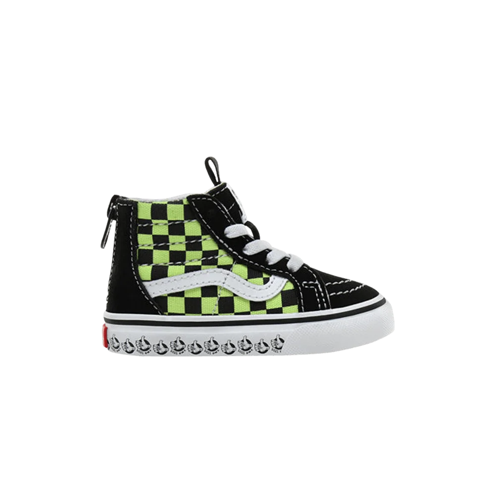 Krossovki-Vans-BMX-Sk8-Hi-Zip-Toddler-Black-Sharp-Green