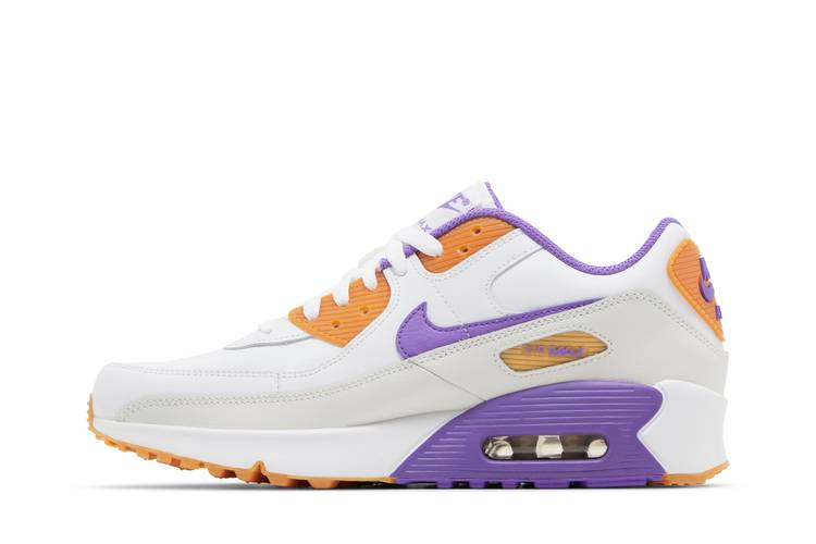Кроссовки Nike Air Max 90 Leather GS 'White Action Grape'