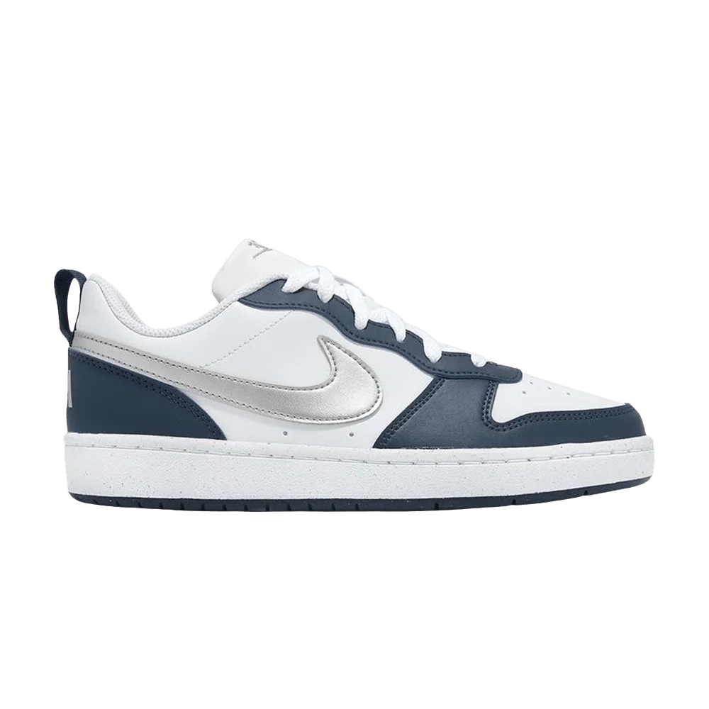 Krossovki-Nike-Court-Borough-Low-Recraft-GS-White-Metallic-Silver