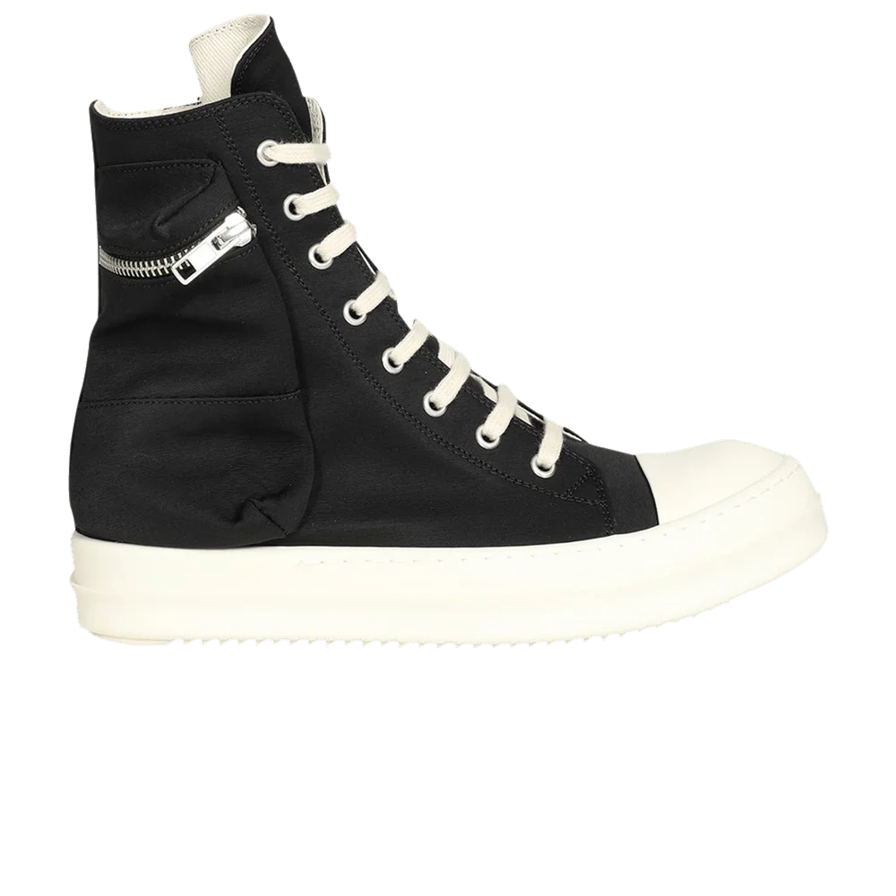 Krossovki-Rick-Owens-Wmns-DRKSHDW-Fogachine-Cotton-Nylon-Cargo-High-Black-Milk