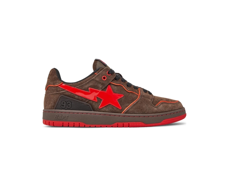 BAPE-Sk8-Sta-Brown-Red