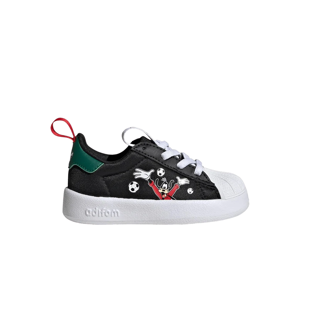 Кроссовки Disney x adidas Adifoam Superstar 360 Toddler 'Core Black Collegiate Green'