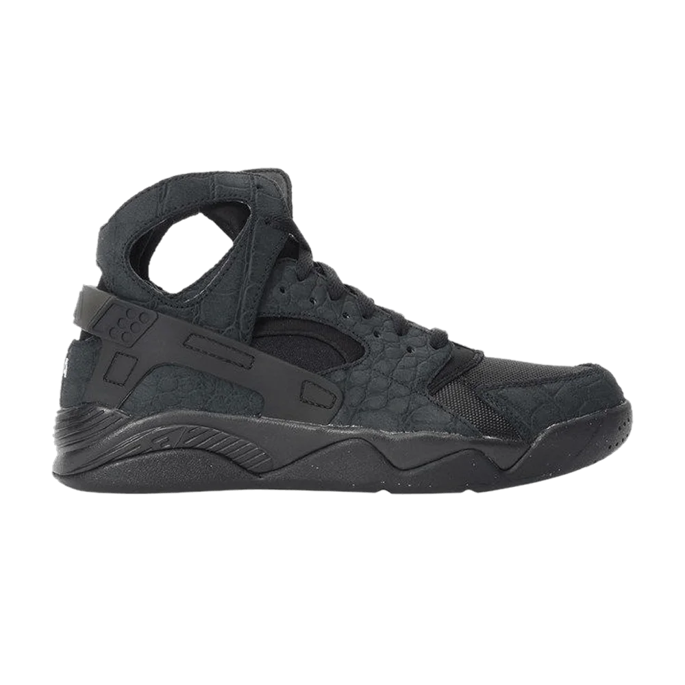 Krossovki-Nike-Air-Flight-Huarache-Black-Croc-Suede