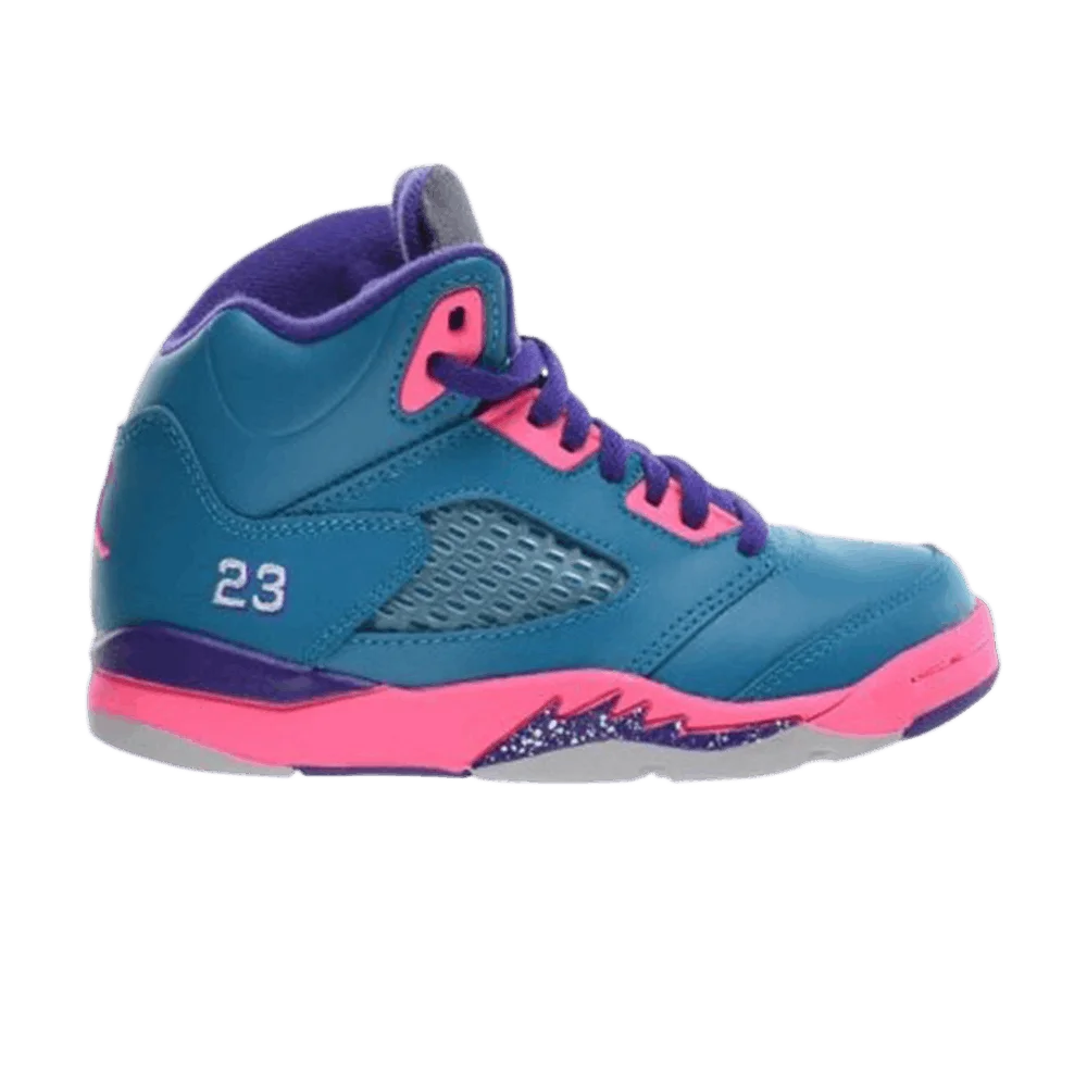 Krossovki-Air-Jordan-5-Retro-PS-Teal